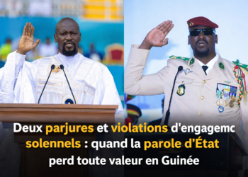 Guinée: Deux parjures et violations d’engagements solennels : quand la parole de l’État perd toute valeur en Guinée !