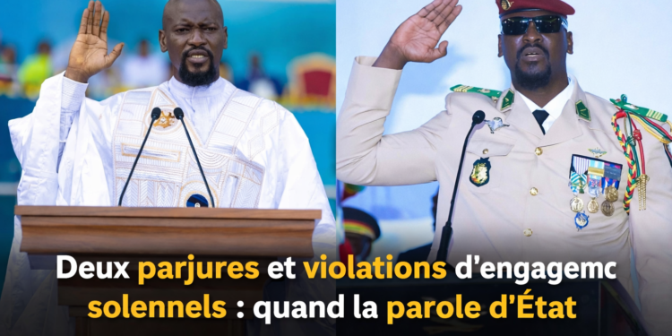 Guinée: Deux parjures et violations d’engagements solennels : quand la parole de l’État perd toute valeur en Guinée ! 
