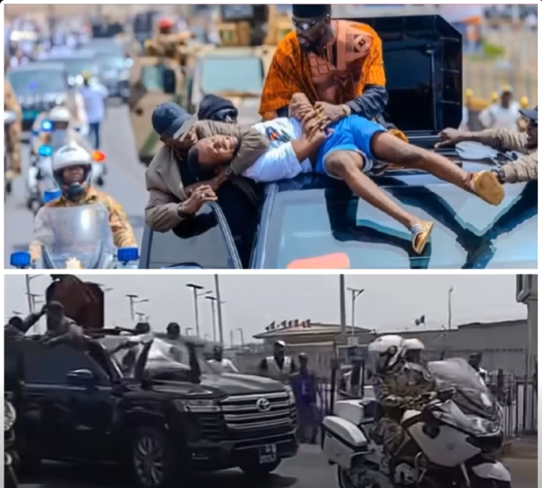 Guinée : Un jeune citoyen accède au cortège présidentiel, des questions sur la sécurité de Mamadi Doumbouya ! 